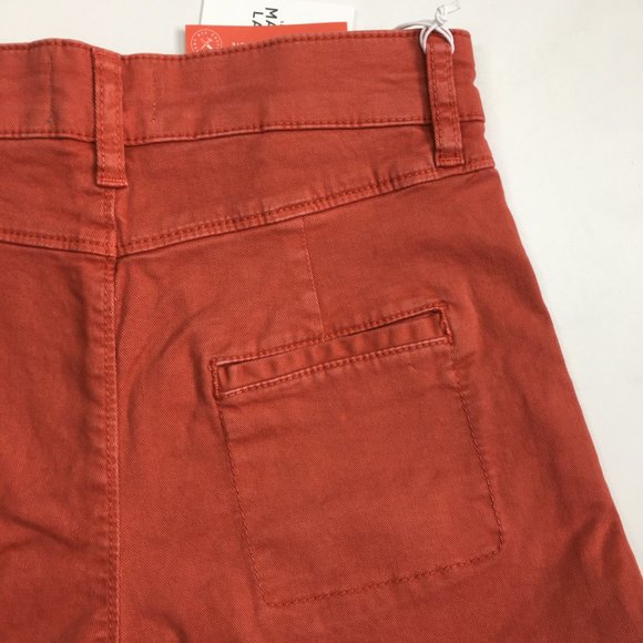 NWT MARINE LAYER Baked Apple Wide Leg BRIDGET High Rise Cropped/Ankle Jeans - Picture 9 of 10